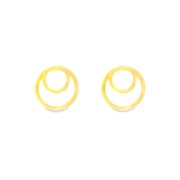 Interlink Globe Sterling Silver Earrings